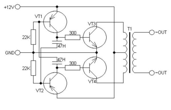 Автомобильный инвертор 12-220v: как сделать преобразователь напряжения своими руками по схеме Автомобильный инвертор 12-220v: как сделать преобразователь напряжения своими руками по схеме
