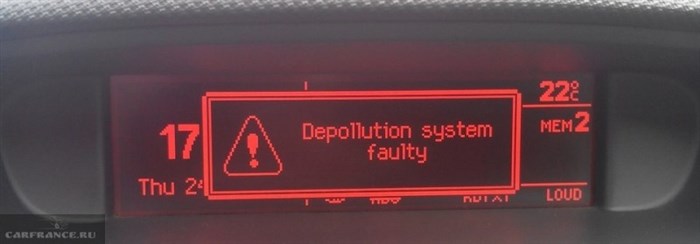 Depollution System Faulty Пежо 308 Перевод. Диагностика машины Depollution System Faulty Пежо 308 Перевод. Диагностика машины